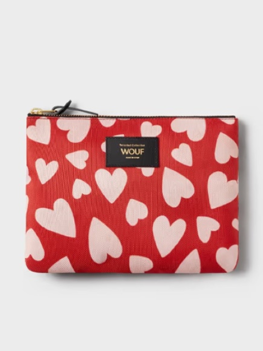 Wouf Amore Pouch - Red/Pink Hearts
